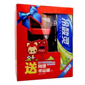 冷酸灵牙膏 井盐爽白牙膏170g+170g+阿狸幸运罐 9.9元