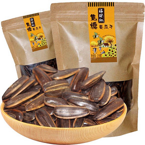 福财记 瓜子葵花籽 焦糖味 218g*2袋 14.8元包邮(19.8-5券)