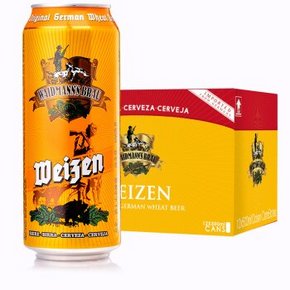 WAIDMANN'S BRAU 猎人 小麦啤酒500ml*12听  49元