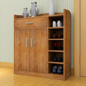 家乐铭品 双门带抽鞋柜 樱桃木 159元(299-40-100券)