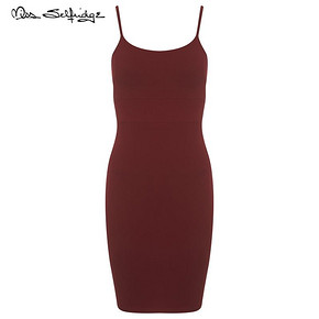 Miss Selfridge 黑色修身吊带连衣裙 56元包邮(66-10券)