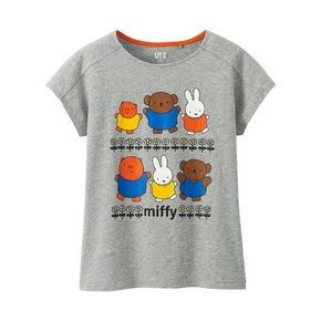 UNIQLO 优衣库 168688 女童 miffy印花短T恤 59元