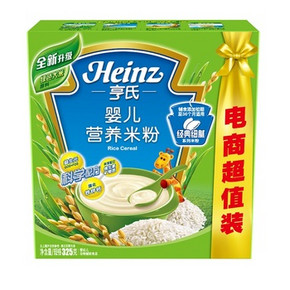 亨氏 Heinz 婴儿营养米粉 1段 325g/盒 11.9元