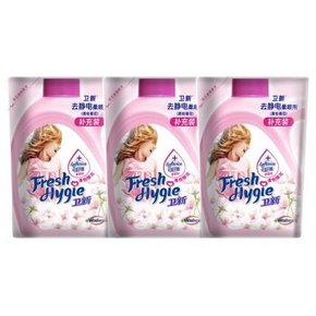 Walch威露士 卫新 衣物去静电柔顺剂 清怡樱花 500g*3袋 折9.9元(19.9，2件5折)