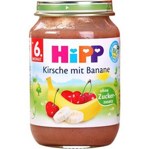德国进口 HIPP 喜宝 有机香蕉樱桃果泥 190g 折6.5元(12.9，199-100)