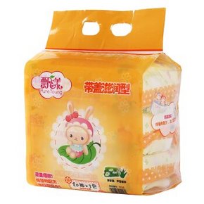 PureYoung 飘漾 婴儿柔湿巾80片*3包 9.9元