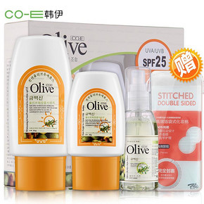 韩伊 防晒3件套 冰露60g+冰晶30g+水100ml+赠化妆棉 19元包邮(29-10券)