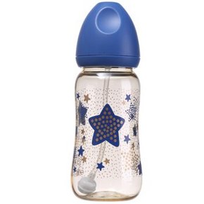 多款好价# 日康 RK-8031 PPSU宽口自动奶瓶 330ml+送三层奶粉盒 39.9元
