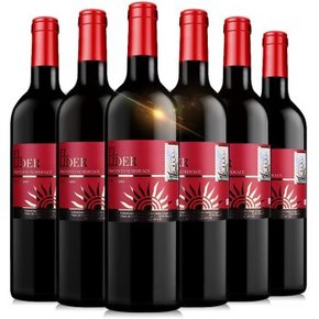 ELLIDER 领航者 半甜红葡萄酒 750ml*6瓶 119元包邮(219-100)