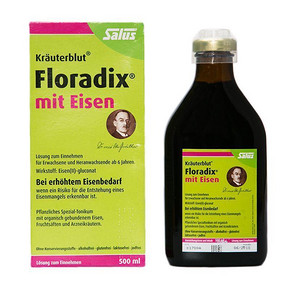 德国 Salus Salus Floradix 铁元 绿铁 500ml 86元包邮(116-30券)