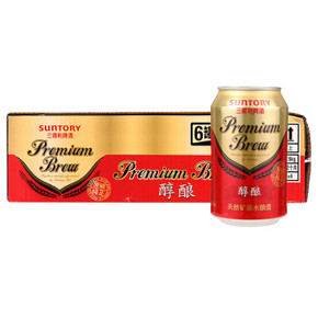Suntory 三得利啤酒 醇酿 9.5度 330ml*24听 整箱装 折58元(108，199-100)