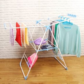 晟旎尚品 翼型落地可折叠大型多用途晒衣架+凑单  49.9元(99.9-50券)