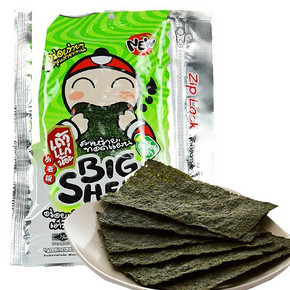限地区# 泰国进口 小老板 大片炸海苔拉链装 36g 折4.9元(9.9，满99-50)