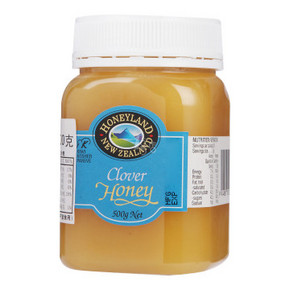 新西兰进口 HONEYLAND康利 白苜蓿蜂蜜 500g 折49.5元(99，买1送1)