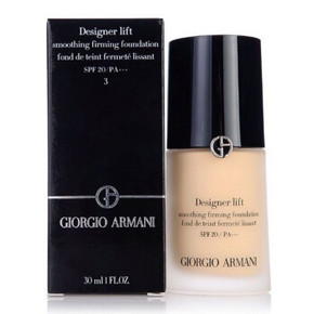 ARMANI 阿玛尼 造型紧颜粉底液3# SPF20 PA+++ 30ml 379元包邮(499-120券)