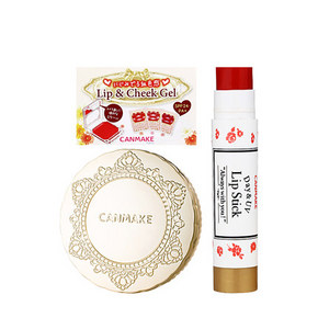 CANMAKE 棉花糖粉饼唇膏 经典套装 券后124元包邮