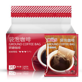 Mings 铭氏咖啡 袋泡咖啡 7g×20包 约15元(29.9，买1送1)
