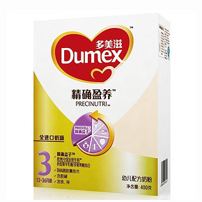 Dumex 多美滋 精确盈养幼儿配方奶粉400g 3段 33.9元