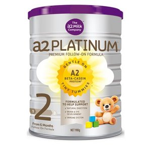 澳洲a2 Platinum 白金版婴幼儿奶粉2段 900g 159元(可399-100)