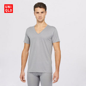 优衣库 UNIQLO 男装 AIRism网眼V领T恤 39元