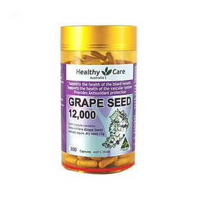 美颜吃出来# Healthy Care 葡萄籽胶囊 12000mg*300粒 168.8元(下单88折+20.1)
