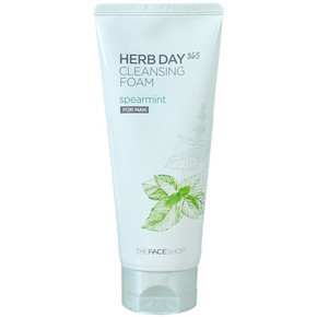 THE FACE SHOP 菲诗小铺 男士草本薄荷洗面奶 170ml 19.9元