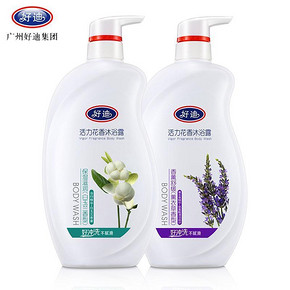 好迪 沐浴露套装 补水香薰750ml+保湿滋润750ml 27元包邮(37-10券)
