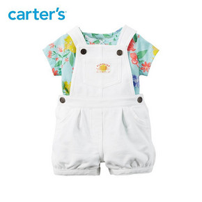 Carter's 女婴儿背带裤套装 99元包邮