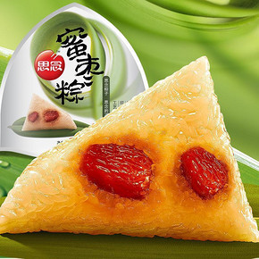 思念 真空装蜜枣粽甜粽 100g*6只 折9.9元(19.9，买1送1)