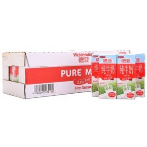 德国进口 Weidendorf 德亚 全脂牛奶 200ml*30盒 69元