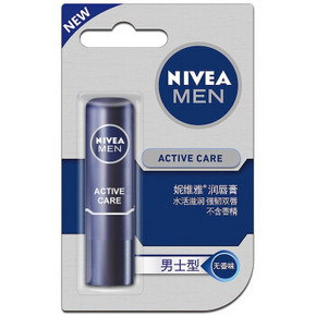 NIVEA 妮维雅 润唇膏 男士型 4.8g 5.8元