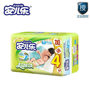 安儿乐 超能吸婴儿纸尿裤 S34片 11.5元(31.5-20券)