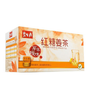 姨妈好搭档# 碧生源 红糖姜茶 25袋/盒 29元包邮(39-10券)