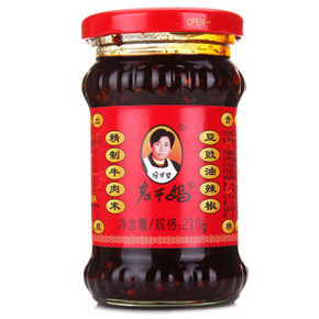陶华碧 老干妈 精制牛肉末豆豉油辣椒 210g 6.9元
