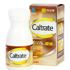Caltrate 惠氏 钙尔奇牌添佳片 1.04g*100片 40元包邮(45-5券)