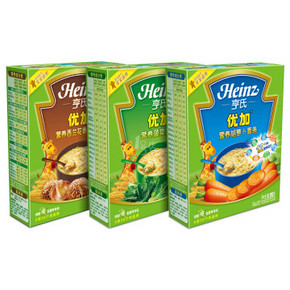Heinz 亨氏 婴儿优加营养面条 3种口味装 252gx3盒 29.9元