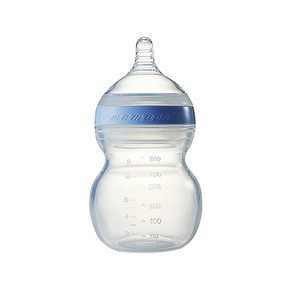 韩国 Mamachi 妈妈亲 全硅胶宽口奶瓶 蓝色 260ml 88.4元包邮(79+9.4)