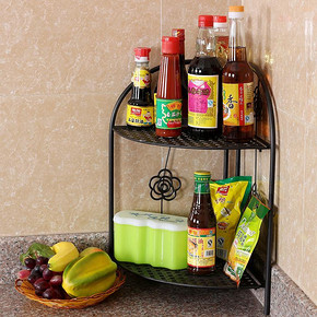 东园 厨房浴室金属双层置物架 多色可选 19.9元包邮(29.9-10券)