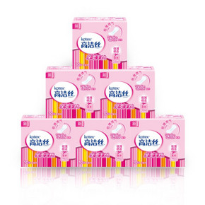 高洁丝 kotex 丝薄棉柔迷你直条卫生巾 190mm 10片x6包 19.9元
