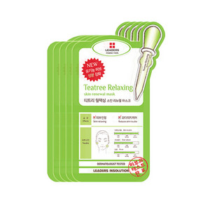 LEADERS 丽得姿 润美茶树 控油多效面膜 25ml*5片 19.9元