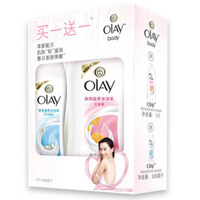 玉兰油 沐浴露 深润滋养型1L+莹亮滋养型300ml  29.9元
