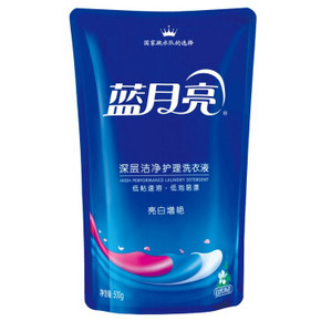 蓝月亮 亮白增艳深层洁净护理洗衣液500g*23袋 104.7元（204.7-100）