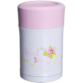 迪士尼 米妮高真空儿童不锈钢食物焖烧罐 350ml 40元