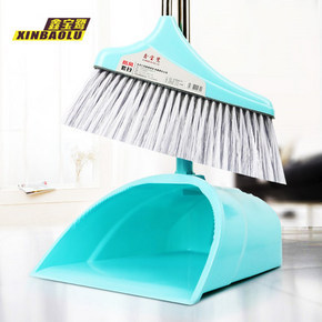 居家必备# 鑫宝鹭 软毛扫帚簸箕套装 9.9元包邮(19.9-10券)