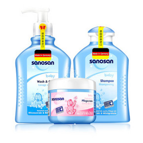 哈罗闪儿童洗护三件套 200ml+200ml+150ml 109元（209-100）