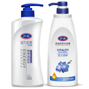 好迪(洗发水750ml+沐浴露1000ml)X3套+沐浴露500ml 100元(200-100)
