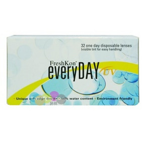 菲士康EveryDay日抛型隐形眼镜32片装x2盒+赠润眼液1瓶 165元包邮