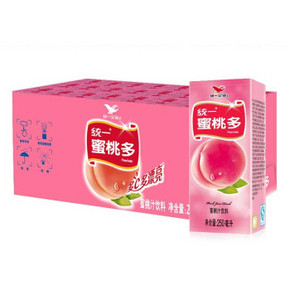 统一 蜜桃多 250ml*24盒 19.9元