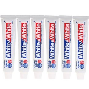 Lion 狮王 WHITE & WHITE 美白牙膏 150g*6只 66元包邮(59+7)