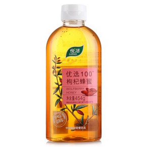 中粮悦活 优选100枸杞蜂蜜454g 约15元（29.8,199-100）